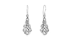 Sterling Silver Celtic Knot Drop Earrings