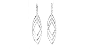Sterling Silver Twisted Drop Earrings