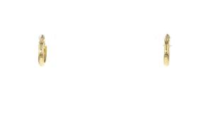 Italian 14kt Yellow Gold Charm-Compatible Huggie Hoop Earrings