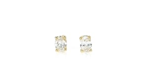 .20 ct. t.w. Oval Lab-Grown Diamond Stud Earrings in 14kt Yellow Gold