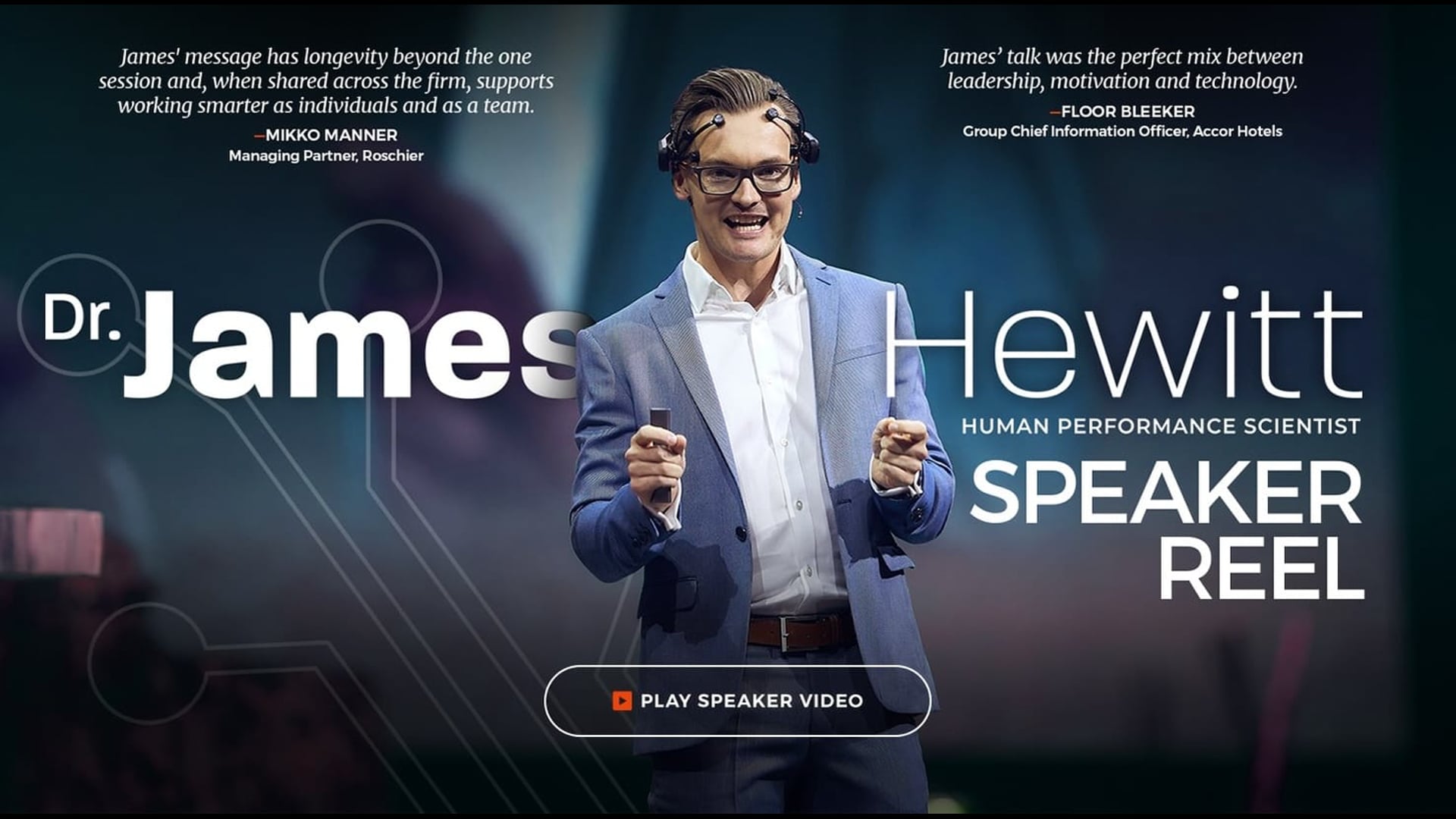 Dr. James Hewitt Speaker Demo Reel 2025