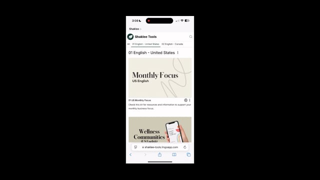 Using Shaklee Tools on Your Mobile Device