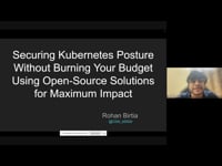 Review of how to secure your K8s posture using open source alternatives