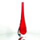 STILLA RED 40 cm Vaso rosso moderno alto in vetro murano Video