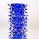 STORMY SEA Murano Glass Blue Vase Pointed Surface video