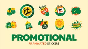 Animated Promotional Stickers, an Emoji Icon by Vectors Market (Thumbnail 5 of 5)