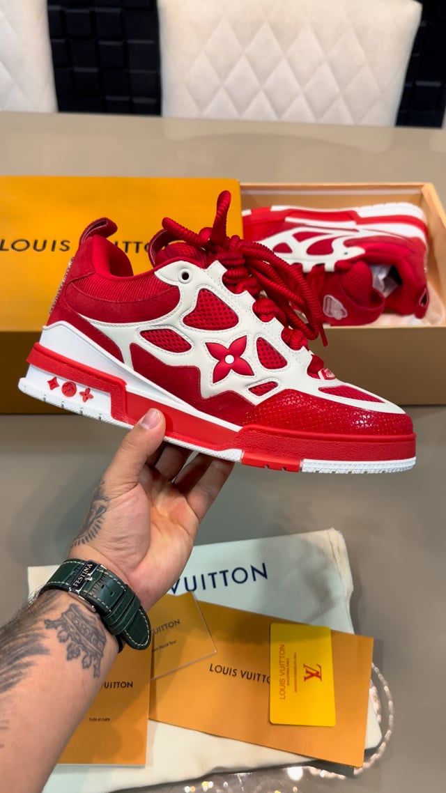 Comprar Louis Vuitton LV Skate Sneaker Red White - R$1.800,00