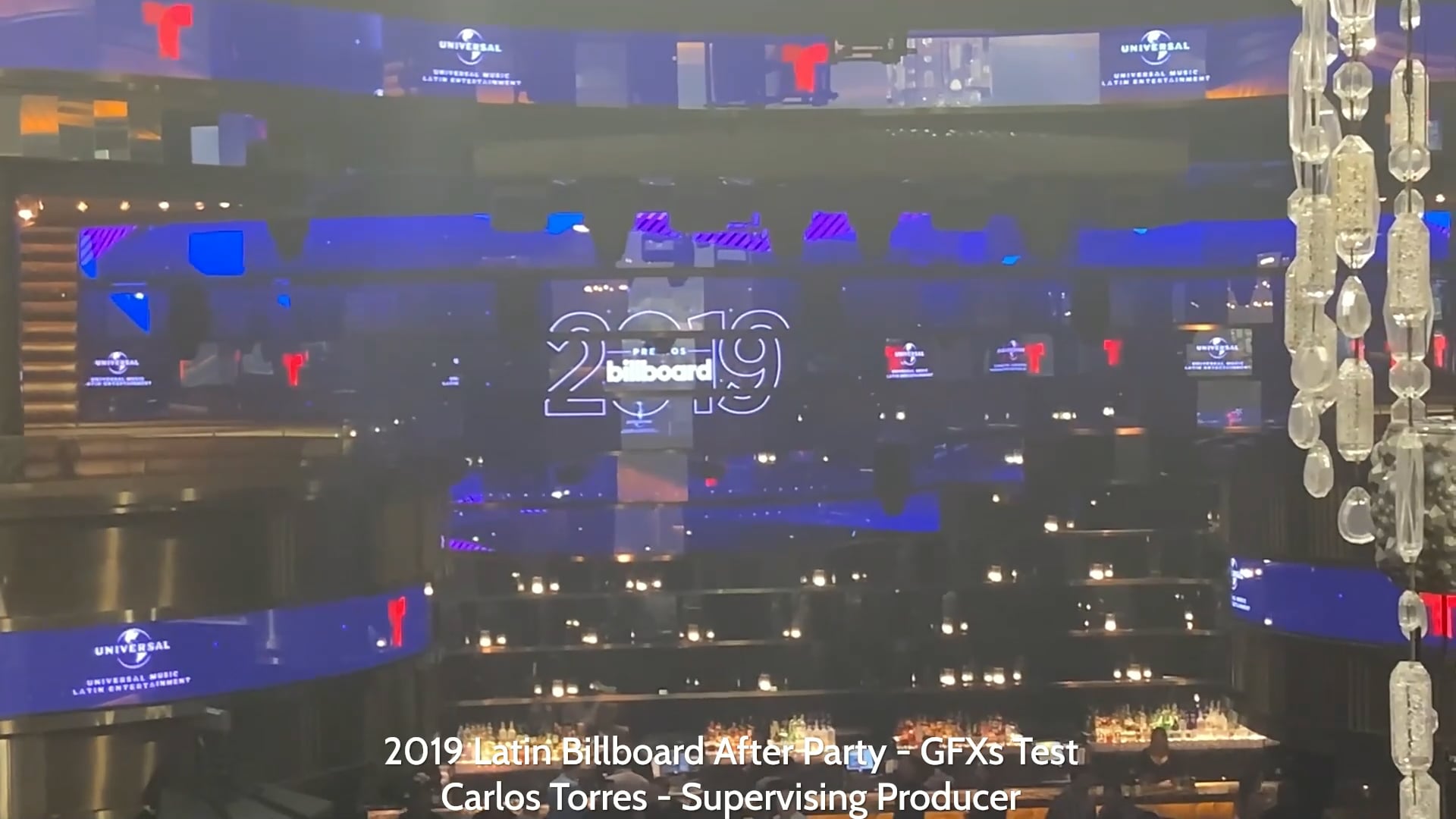 2019 Latin Billboard Onsite GFXs Tests