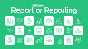 Animated Online Reporting Icon Set, an Outline Icon by Prosymbols (Thumbnail 5 of 5)