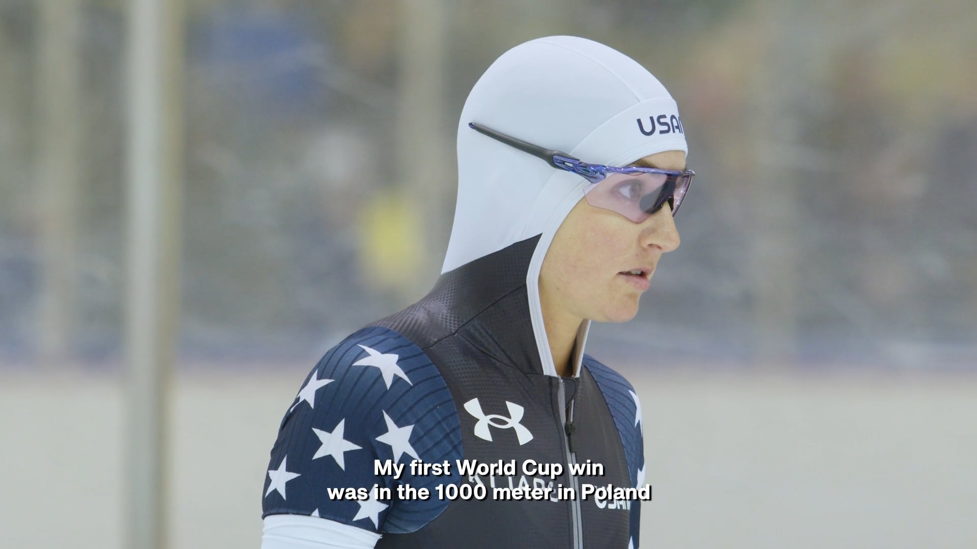 TEAM USA LONG TRACK SPEED SKATING - KIMI GOETZ (FULL 16x9 CAPTIONS)