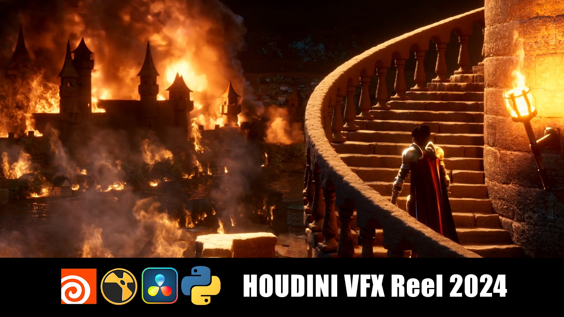 Henry Zhang Houdini VFX Reel 2024