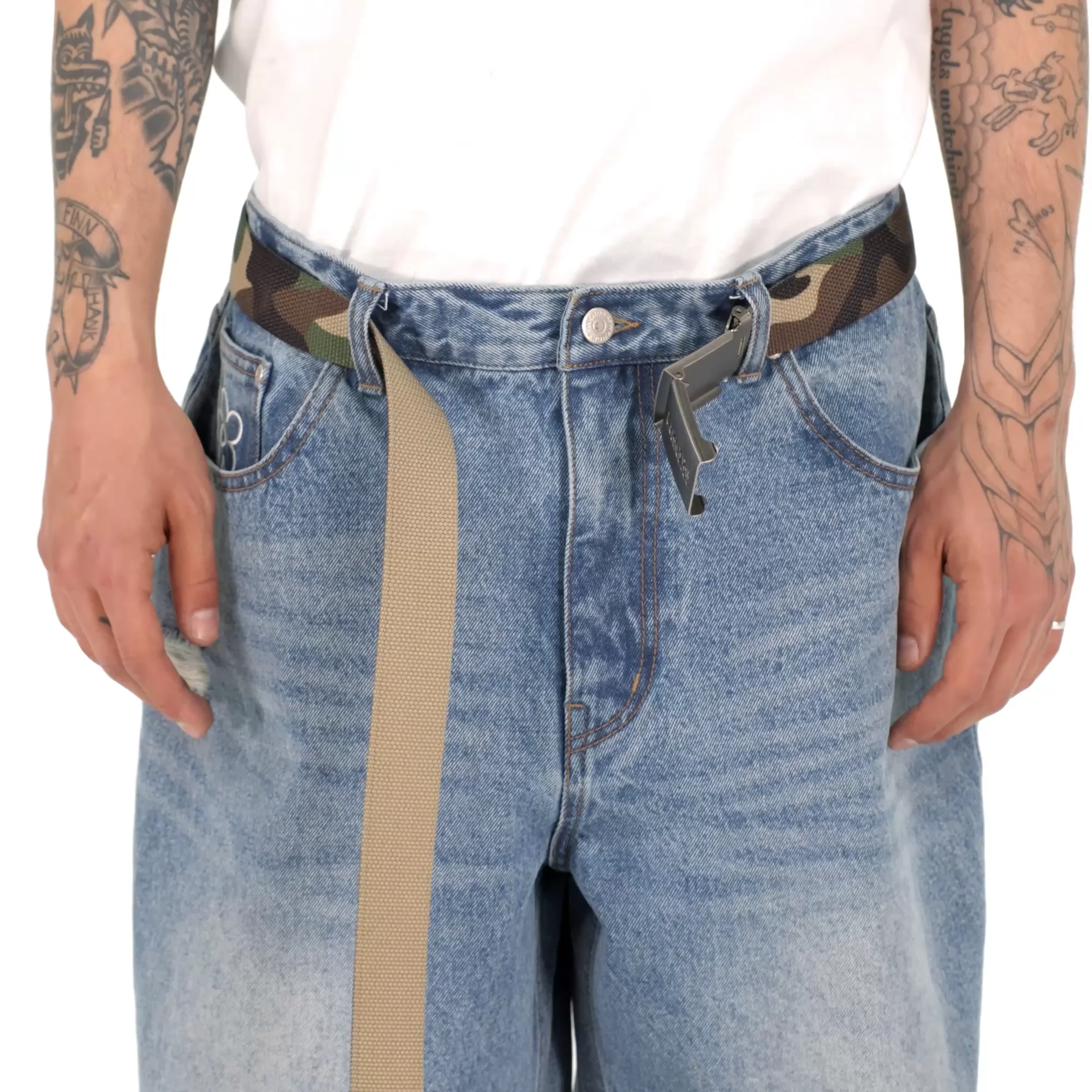 ☆WKNDRS☆ GRAFFITI LOGO BELT CAMO WS2501AC01CM GRAFFITI LOGO BELT (CAMO) - WKNDRS | 60% - Asian Fashion
