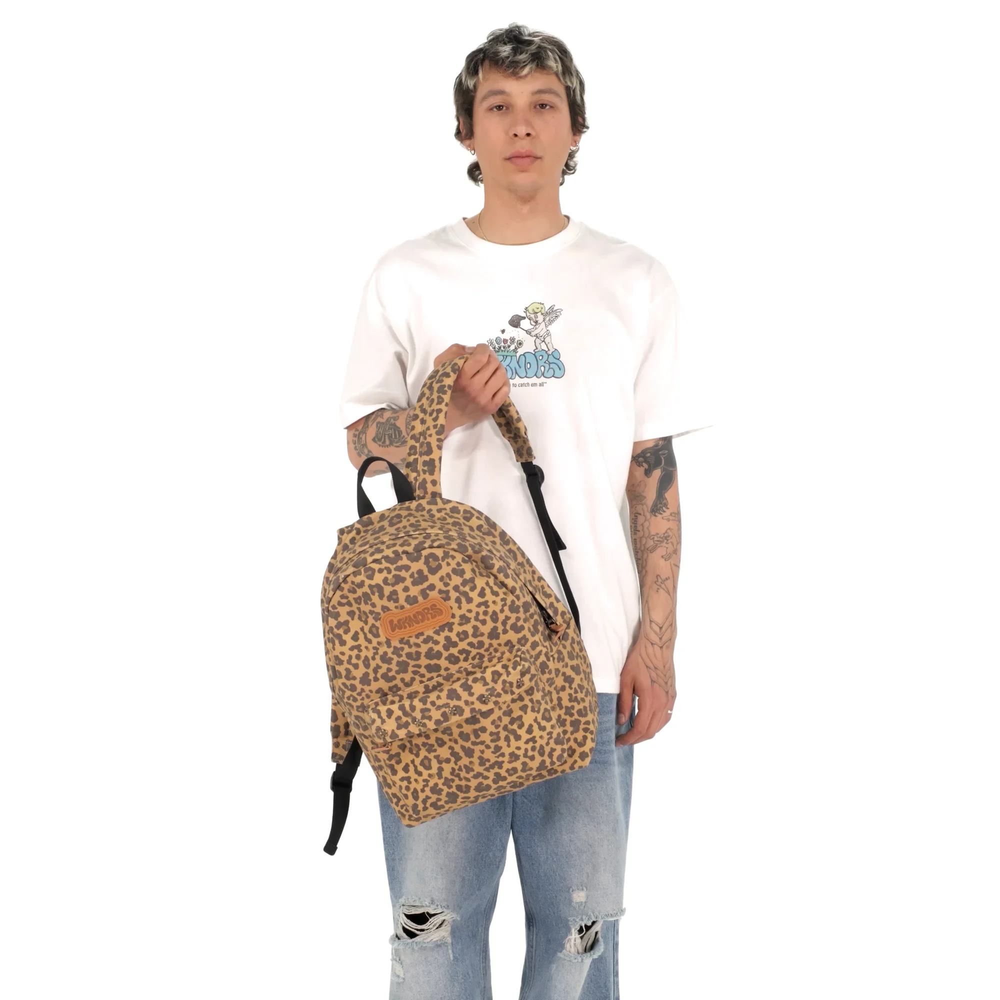 ★2025SS新作★WKNDRS★GRAFFITI LOGO BACKPACK MUSINSA | WKNDRS GRAFFITI LOGO BACKPACK (BROWN)