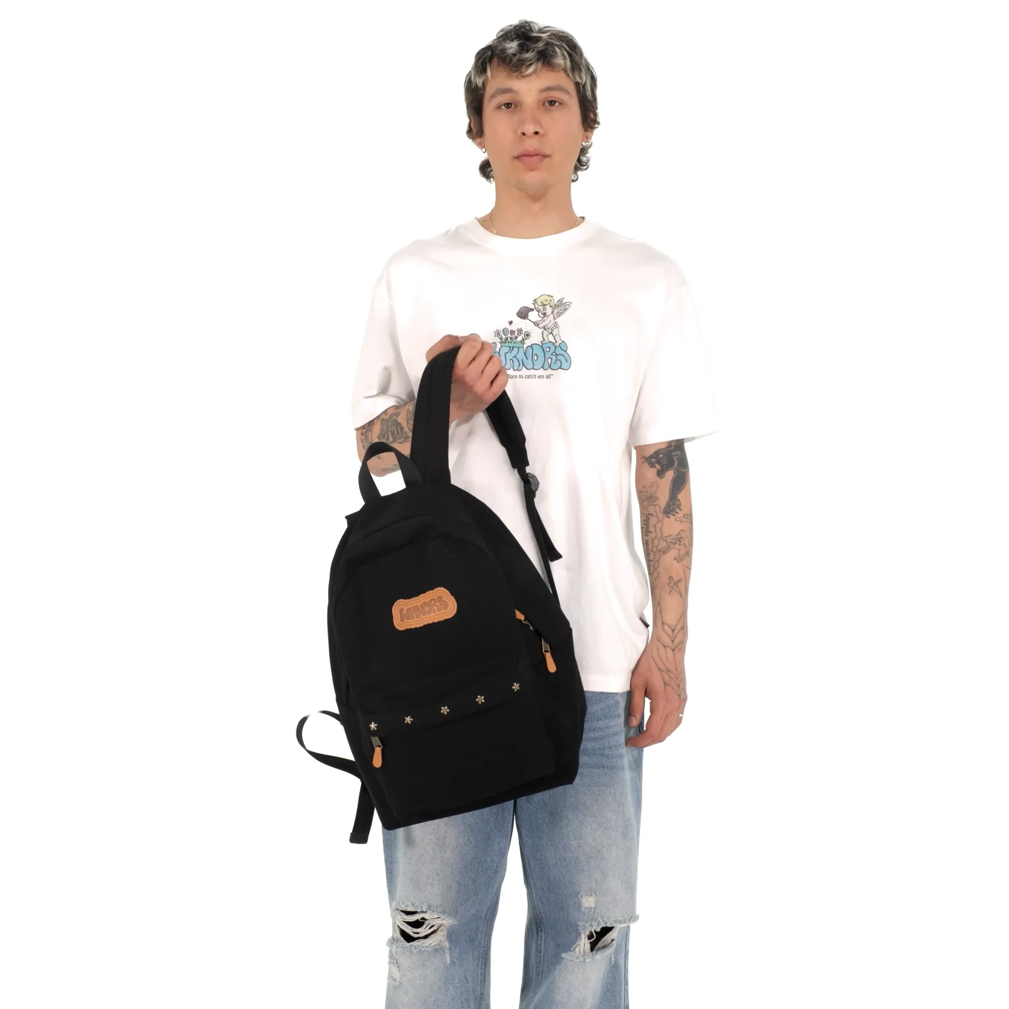 ★2025SS新作★WKNDRS★GRAFFITI LOGO BACKPACK MUSINSA | WKNDRS GRAFFITI LOGO BACKPACK (BLACK)