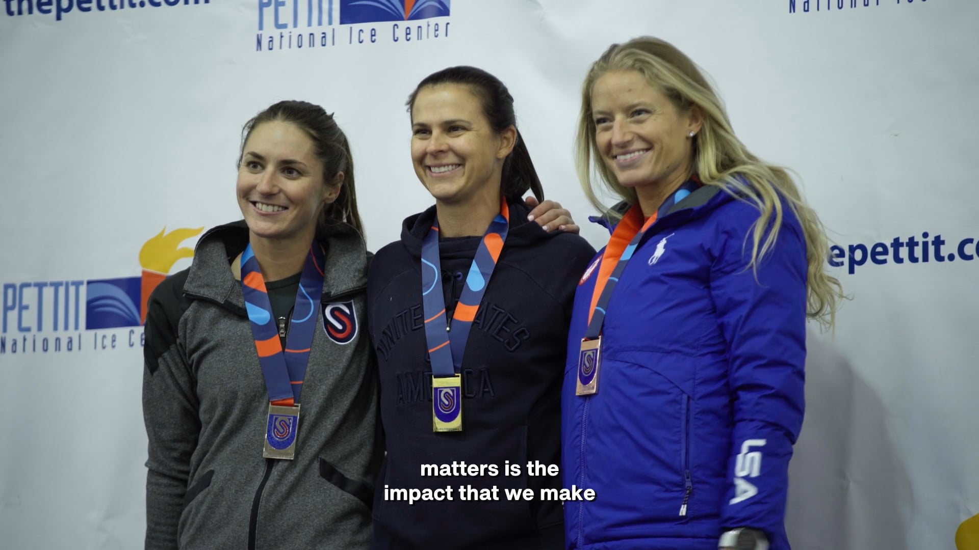 TEAM USA LONG TRACK SPEED SKATING - BRITTANY BOWE (FULL 16x9 CAPTIONS)