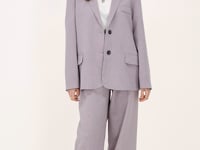 Gray blazer with slit | My Jewellery