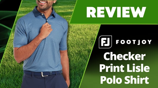 FootJoy Checker Print Lisle Polo Shirt Review