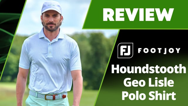 FootJoy Houndstooth Geo Lisle Polo Shirt Review