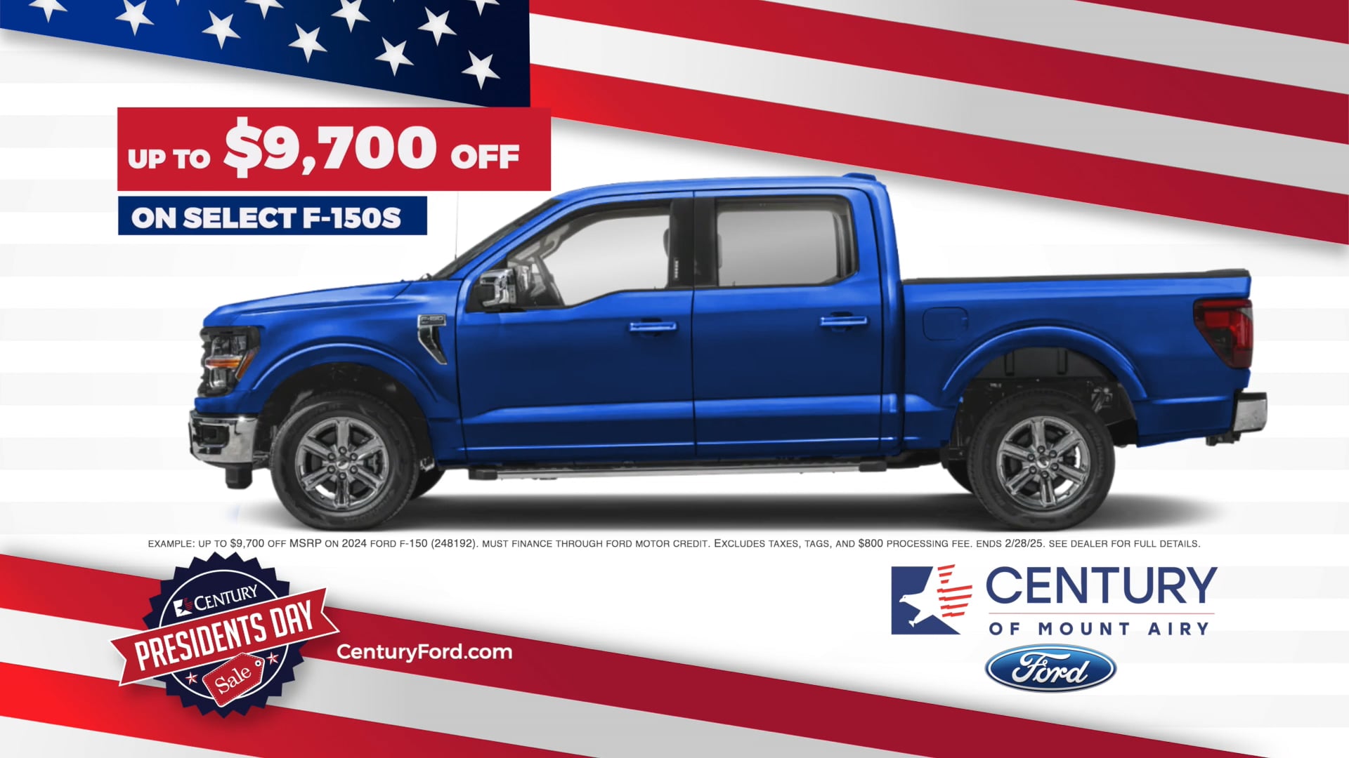 Century Ford Presdident's Day Sale 2025