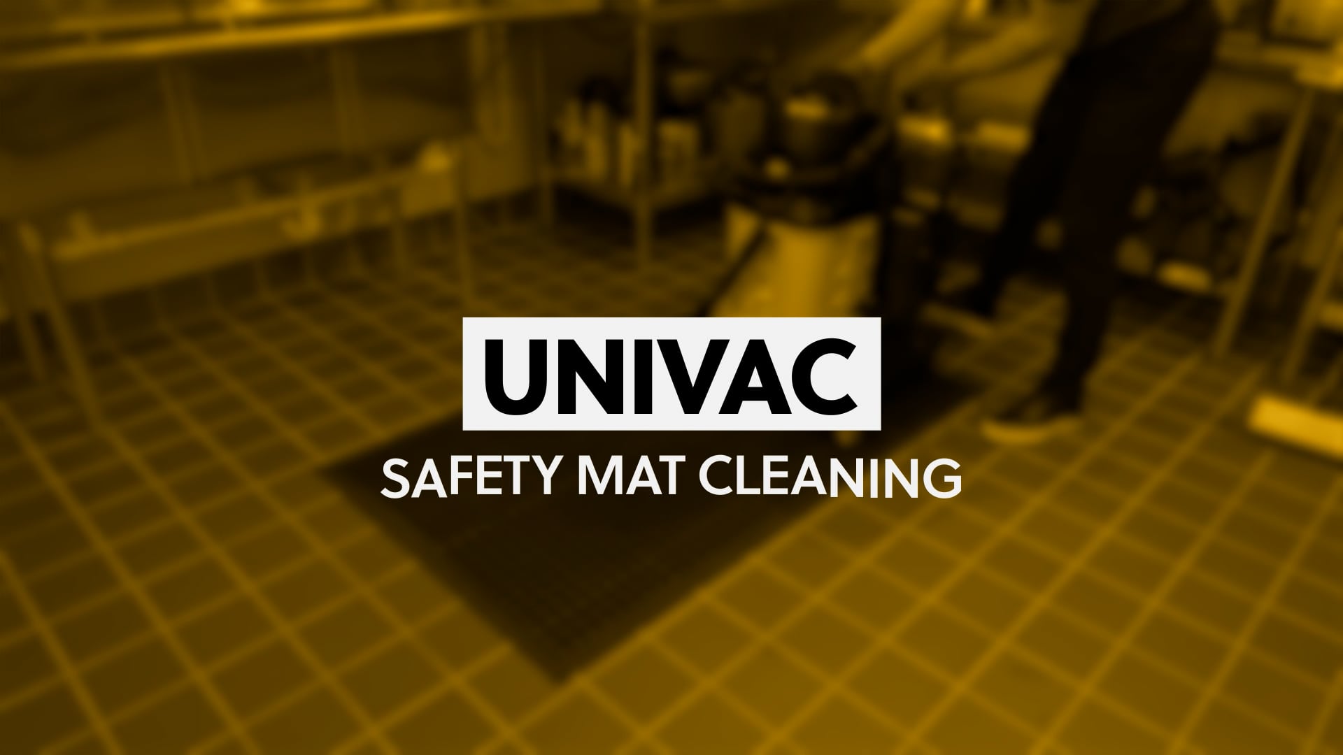 Univac Safety Mat Cleaning - video thumbnail