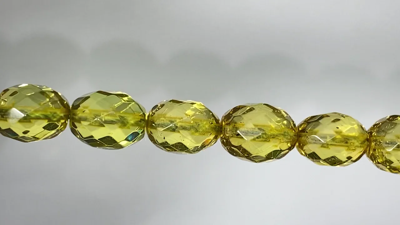琥珀（こはく）・グリーンアンバー AAA- ライスカット10.5×7.5×7.5mm 1