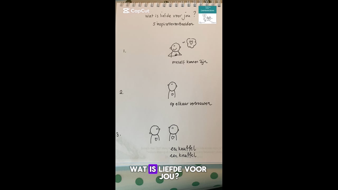 Liefde: wat is liefde voor jou? Visuele haakjes om in gesprek te gaan met ondersteunend tekenen.