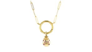 Ruby Ladybug Charm in 14kt Yellow Gold