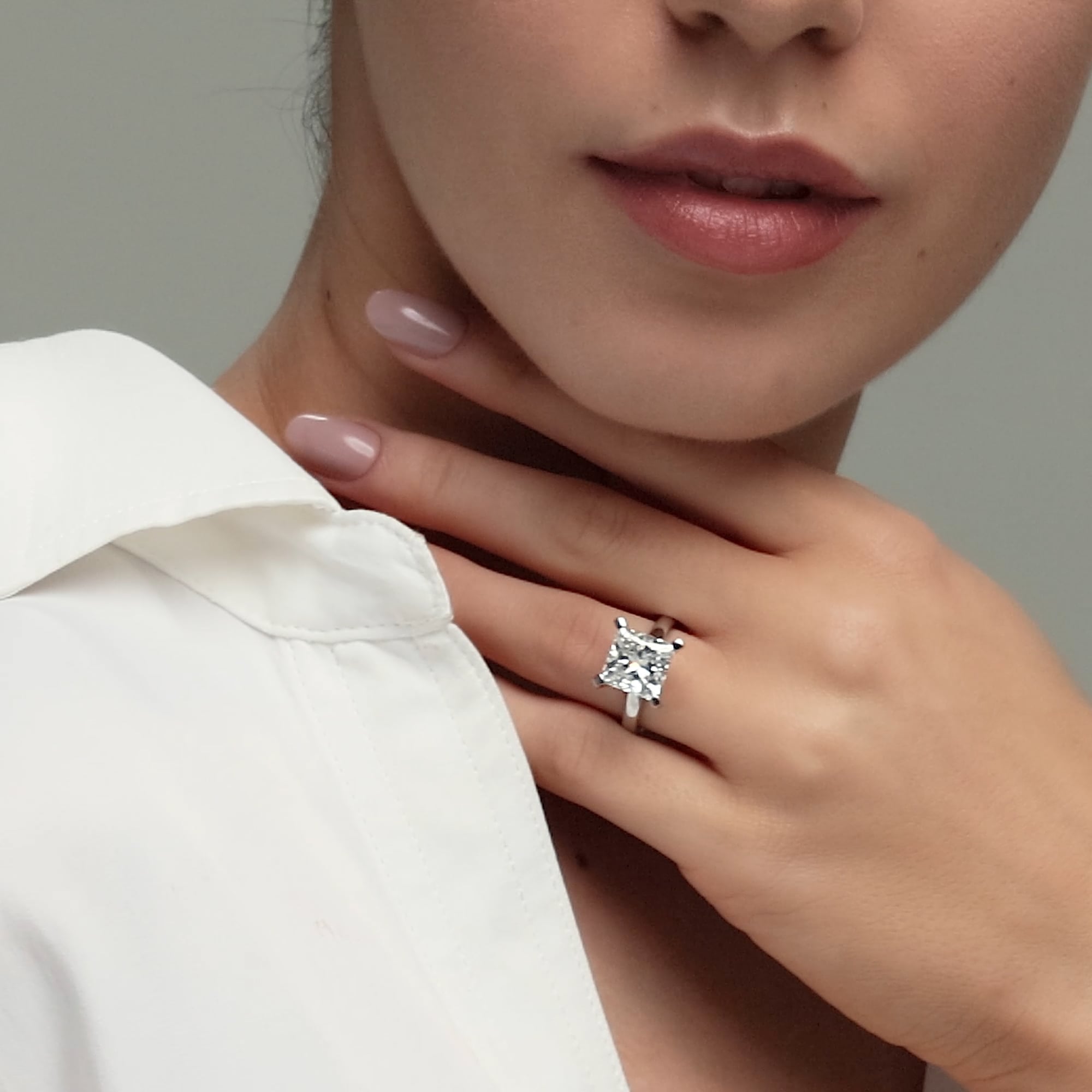 product video 2 for 6 ctw Princess Lab Grown Diamond Classic Solitaire Engagement Ring