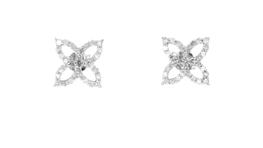 .50 ct. t.w. Diamond Open-Space Flower Earrings in Sterling Silver