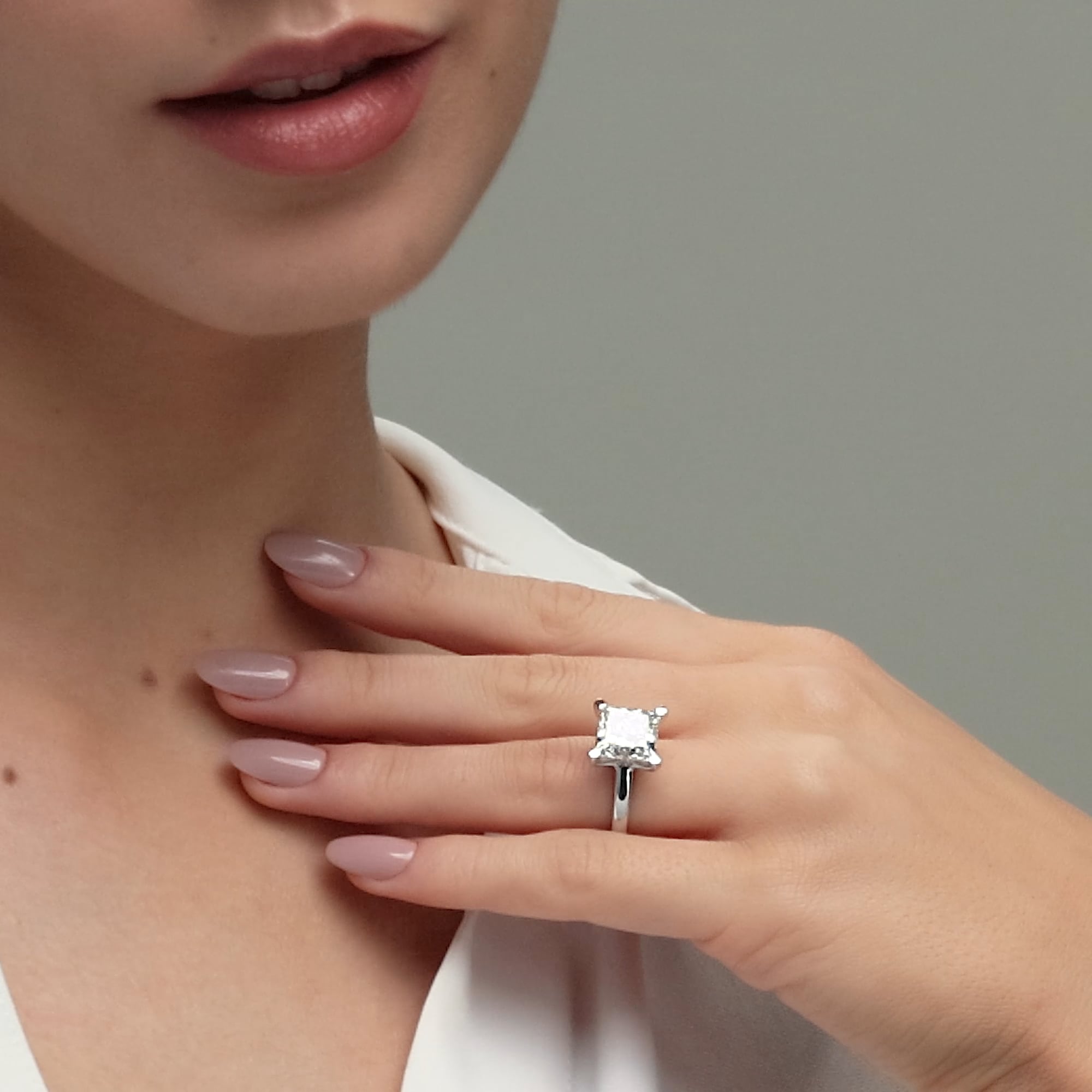 product video 2 for 8 ctw Princess Lab Grown Diamond Classic Solitaire Engagement Ring