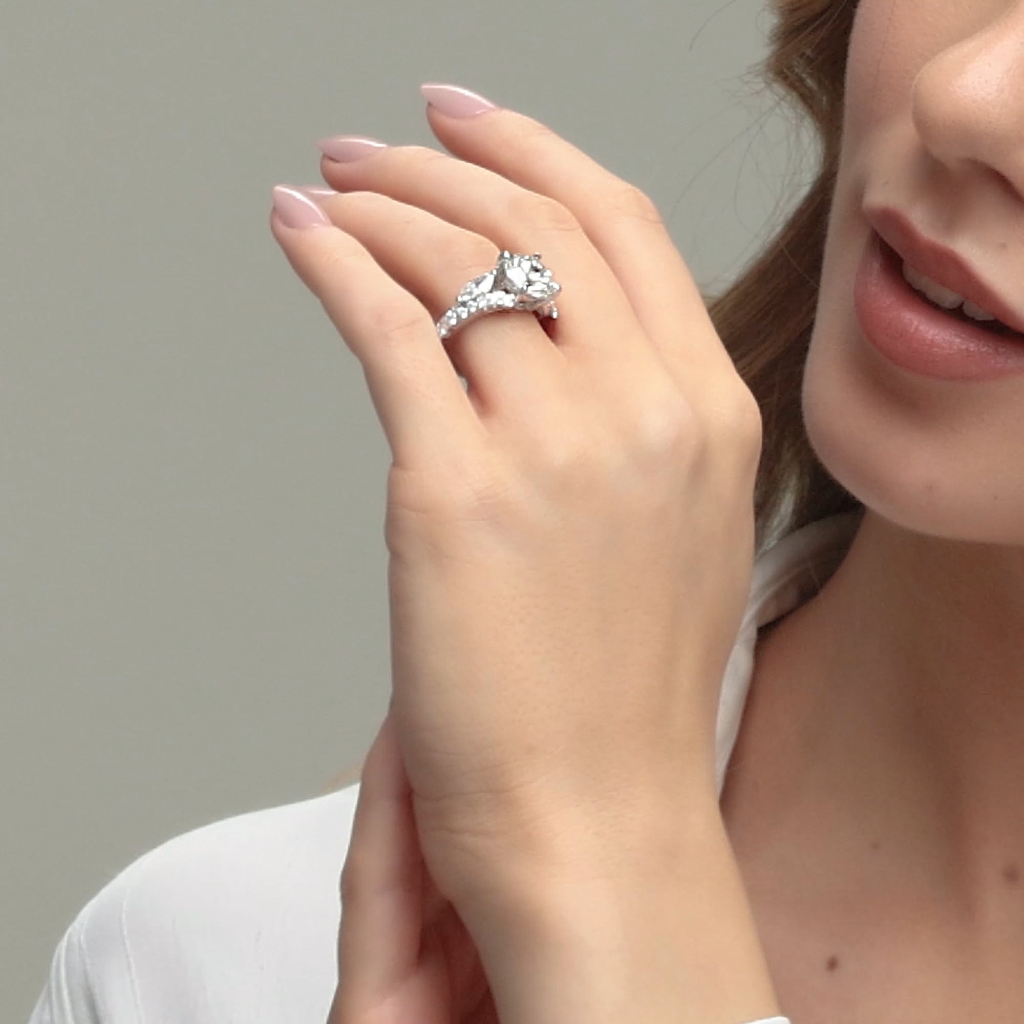 product video 2 for 5 1/2 ctw Round Lab Grown Diamond Engagement Ring