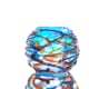 CHROMA Vaso Azzurro Sferico in Vetro di Murano Originale Video