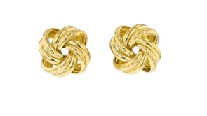 Italian 18kt Gold Over Sterling Love Knot Earrings