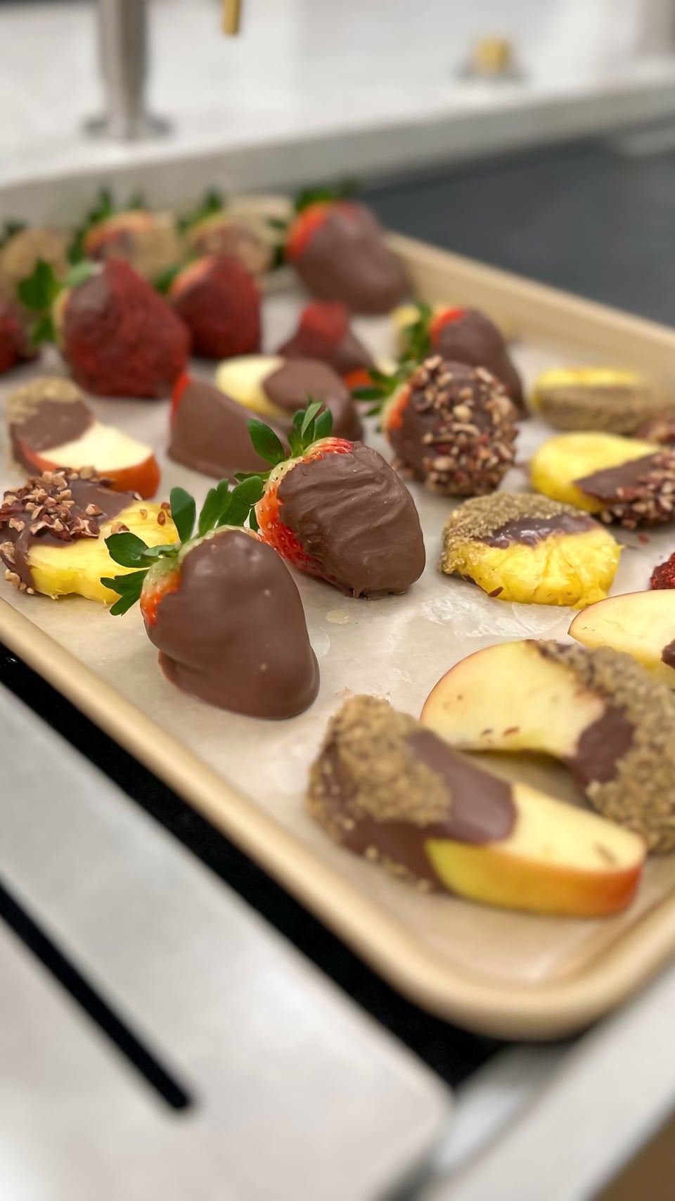Chocolate-Dipped Fun: The Easiest Fruit Platter Ever!