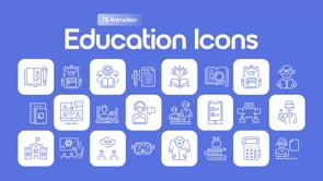 Animated Education Icon Set, an Outline Icon by Prosymbols (Thumbnail 5 of 5)