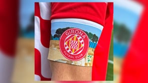 El primer equip del Girona FC portarà Empúries al braçalet de capità