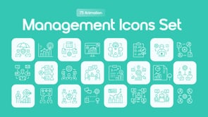 Animated Management Icons Set, an Outline Icon by Prosymbols (Thumbnail 5 of 5)