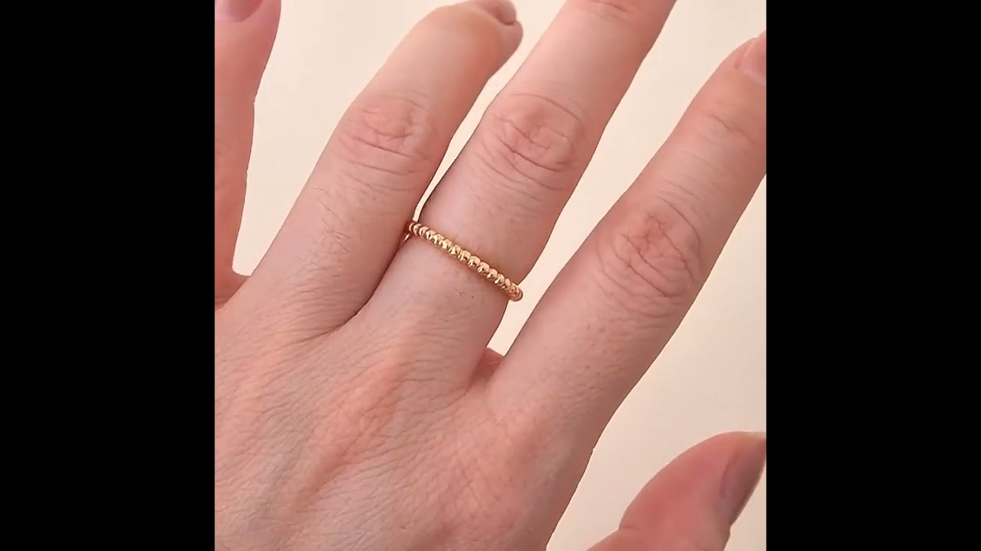 Van Cleef and Arpels Perlée Pearls 18K Rose Gold Ring Small Model