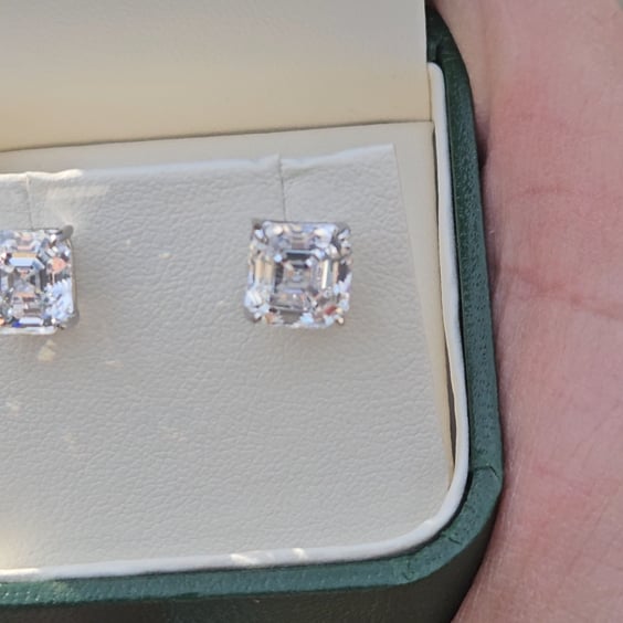Asscher Studs (2.25TCW-7TCW)