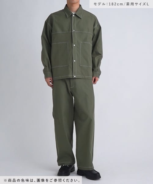 ☆CIDER☆ ソリッド ステッチ ストレート レッグ パンツ デニム ソリッド ローヘム ステッチ ジーンズ For 学校
