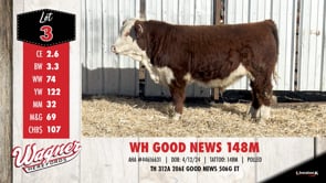 Lot #3 - WH GOOD NEWS148M
