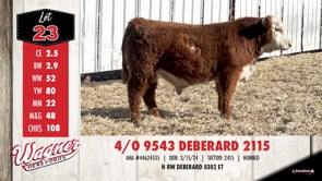 Lot #23 - 4/0 9543 DEBERARD 2115