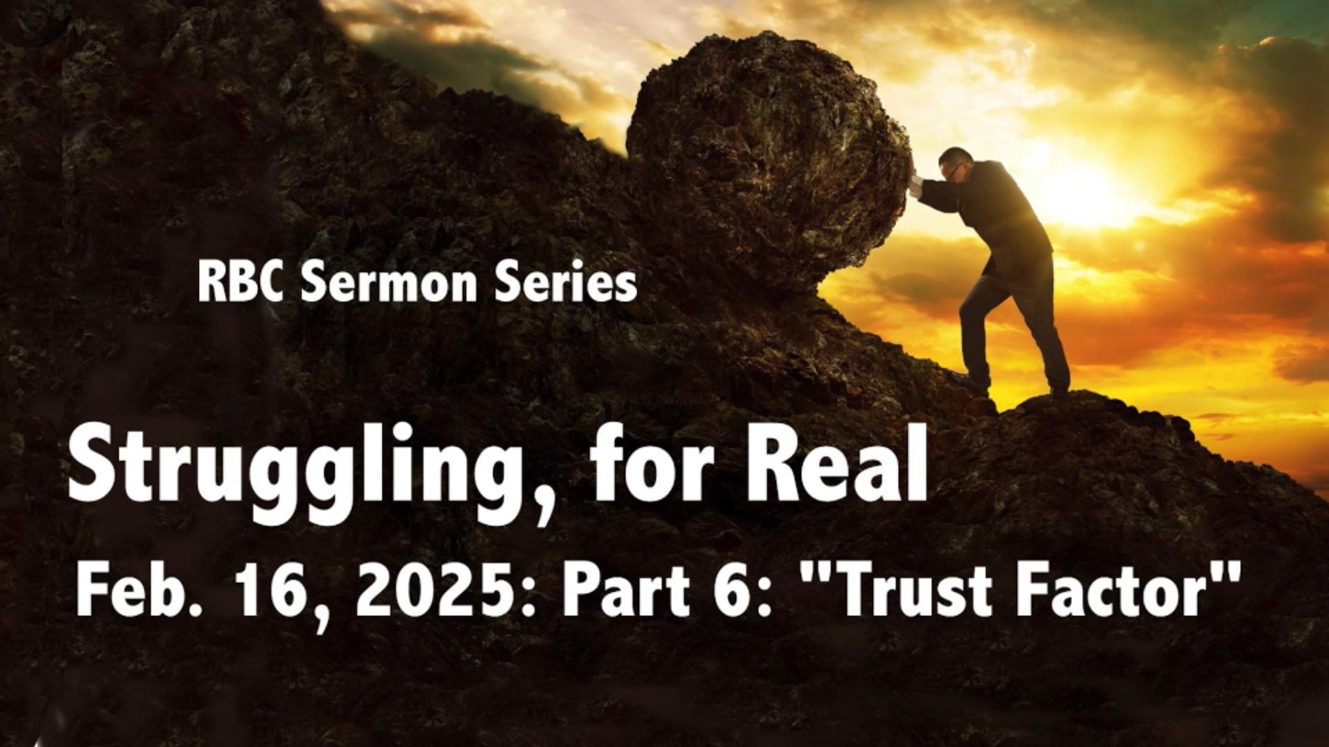 Royston Baptist Church 11 AM Worship Service Message for Feb. 16, 2025