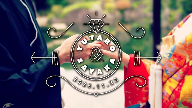 オープニングムービー|前撮り写真を使ったスタイリッシュなムービー