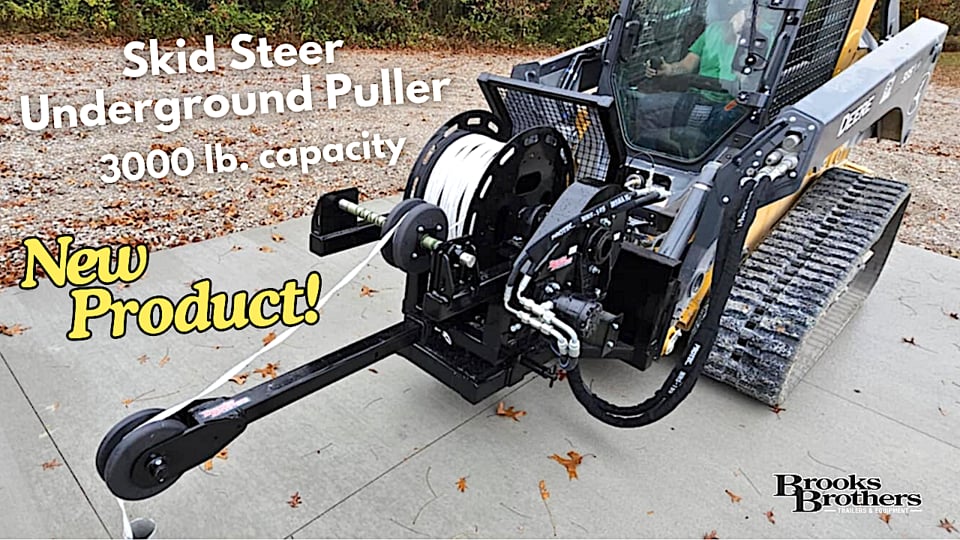 Skid Steer Attachment Underground Puller