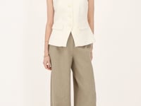 Green pleated trousers | My Jewellery