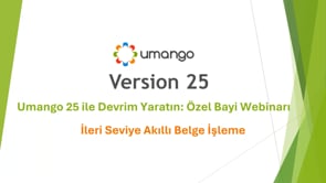 Umango 25 ile Devrim Yaratın Özel Bayi Webinarı (TR ) Şubat 2025