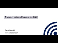 Introduction - Transport NW equipment - O&M