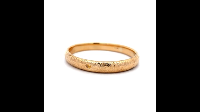 Antique Victorian Floral Bangle Bracelet in 14k – Filigree Jewelers