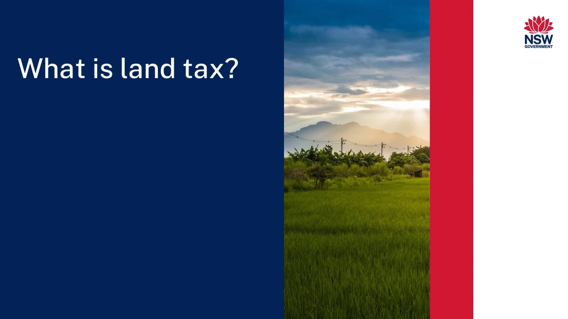 Land tax overview | What is land tax? on Vimeo